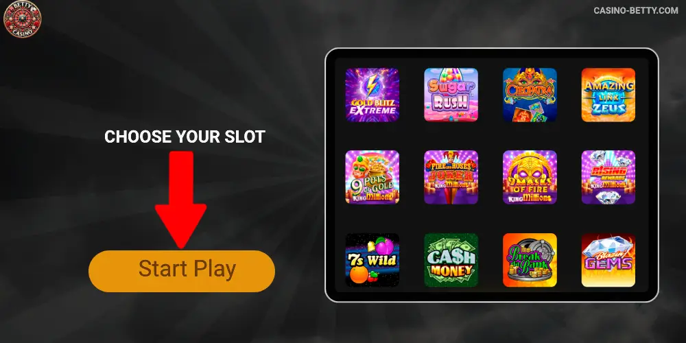 Choose Your Slot Betty Casino
